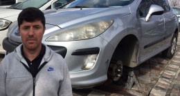Lastiklerinin çalındığını otomobili hareket ettiremeyince fark etti – Son Dakika Türkiye Haberleri