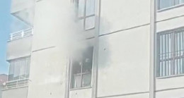 Evini ateşe verip kaçtı