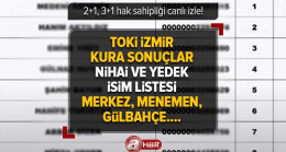 TOKİ İZMİR NİHAİ İSİM LİSTESİ
