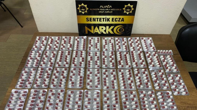 530 adet sentetik hap ele geçirildi 