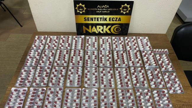 530 adet sentetik hap ele geçirildi 
