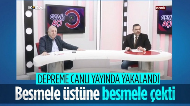 Ümit Özdağ canlı yayında depreme yakalandı