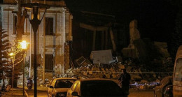 Hatay’daki depremde valilik binasının bir kısmı yıkıldı