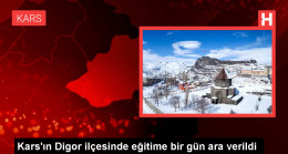 Kars’ın Digor ilçesinde eğitime bir gün ara verildi