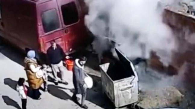 Kedi kulübelerini ateşe veren şüpheli gözaltına alındı