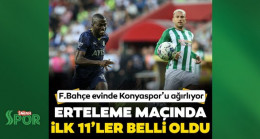 Son dakika haberleri: Fenerbahçe erteleme maçında Konyaspor’u ağırlıyor! Zorlu maçta ilk 11’ler belli oldu…
