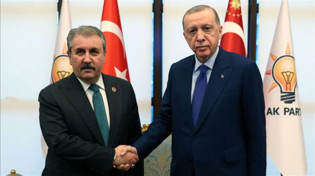 Cumhurbaşkanı Erdoğan, BBP Genel Başkanı Destici’yi kabul etti