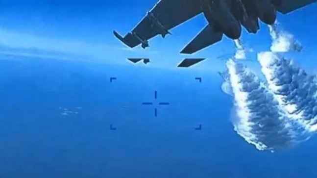 O görüntüler yayınlandı! İşte Rusya’nın ABD İHA’sını düşürme anları