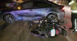 Bursa’da motosiklet ile araç çarpıştı: 1 ağır yaralı