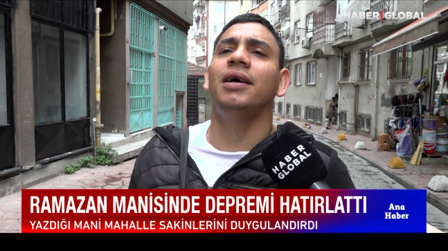Depremzedeler için yazdığı Ramazan manisi mahalle sakinlerini duygulandırdı