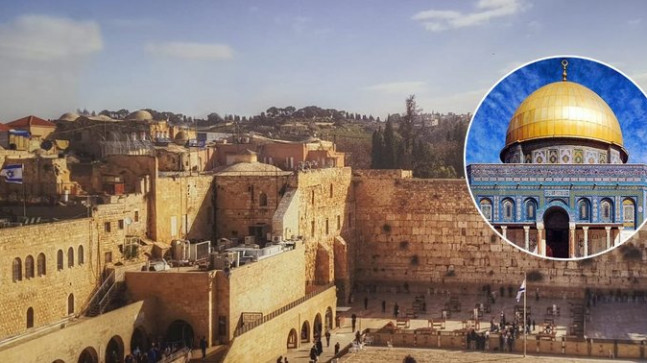 İsrail’den skandal hareket! Fotoğraftan Kubbet-üs Sahra photoshopla çıkarıldı