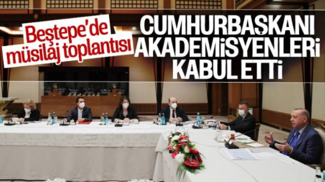 Cumhurbaşkanı Erdoğandan akademisyenlerle müsilaj toplantısı