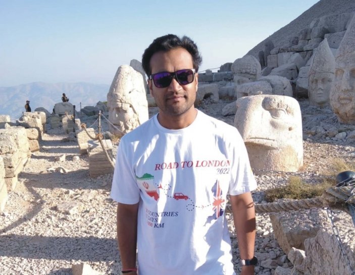 Hindistan'dan gelen turistler Nemrut Dağı’nda