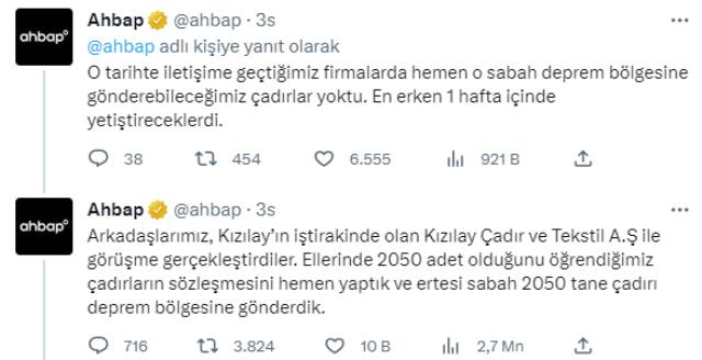 Kızılay, Ahbap'a çadır mı sattı? Ses getiren iddiaya Haluk Levent ve Kızılay cephesinden art arda yanıtlar