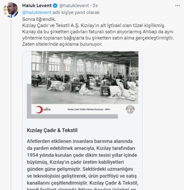 Kızılay, Ahbap'a çadır mı sattı? Ses getiren iddiaya Haluk Levent ve Kızılay cephesinden art arda yanıtlar