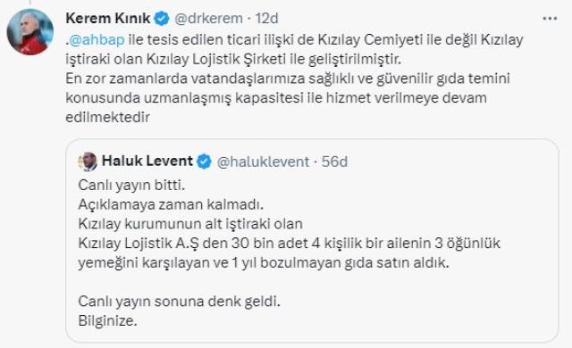 Kerem Kınık iddialara ilişkin çok net konuştu: Bağışlar doğrudan vatandaşlarımıza ücretsiz ulaştırılmaktadır