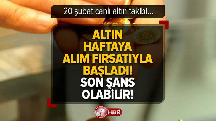 ALTIN yeni haftaya ALIM FIRSATIYLA başladı! İslam Memiş’ten Yeni Rekor açıklaması! 20 Şubat CANLI ALTIN TAKİBİ | Gram, çeyrek, yarım altın ne kadar, kaç TL?