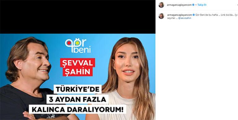 Türkiyede fazla kaldığımda bana bir daralma geliyor diyen Şevval Şahinden eleştirilere yanıt