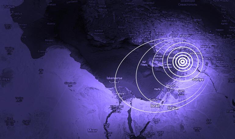 Hatay merkezli 6.4 büyüklüğündeki deprem Ortadoğu ve Kuzey Afrikadan da hissedildi