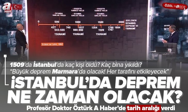 Büyük İstanbul depremi ne zaman olacak?